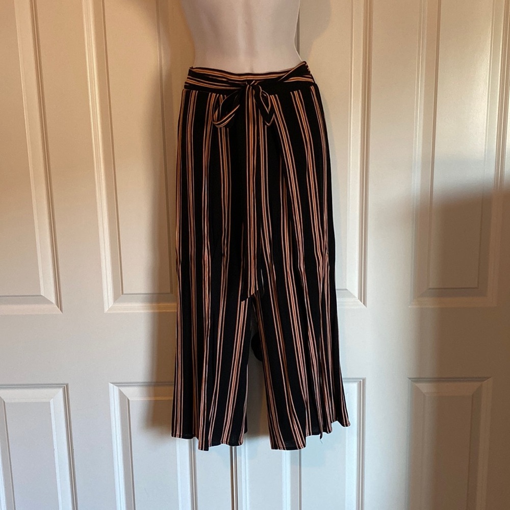 Lost and Lunar Australia, Black striped beach pant